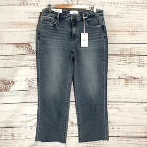 VERVET Women's mid-rise stretch Straight Leg Jeans - Dark Blue 32 Melissa NWT